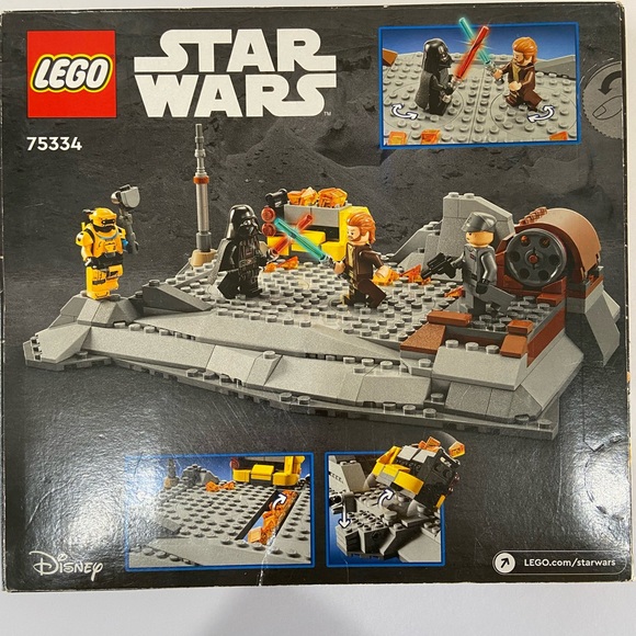 NEW Star Wars Lego Set # 75334 Obi-Wan Kenobi vs. Darth Vader - Picture 4 of 10